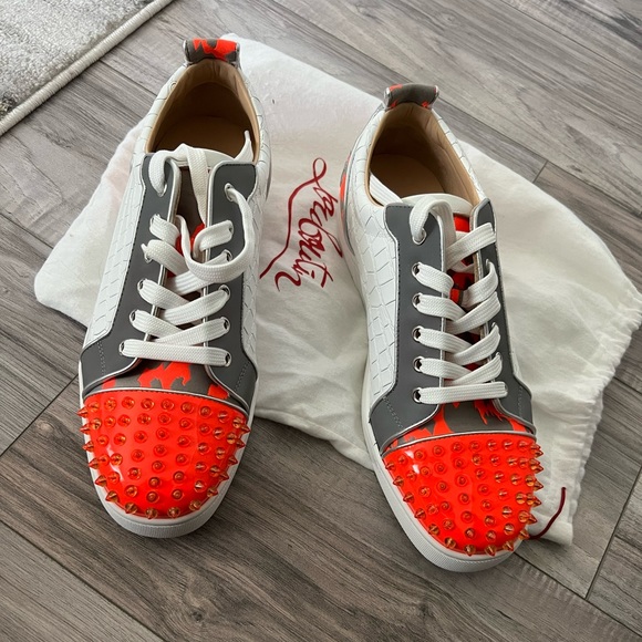 Men's Christian Louboutin White Sneakers & Athletic Shoes